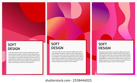 modern design dynamic and colorful abstract poster with gradient tones