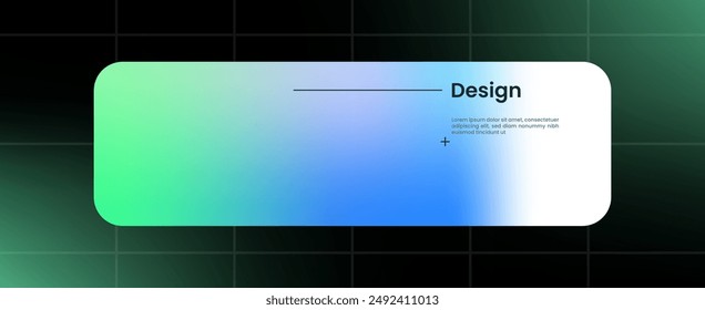 Modern design element in gradient color. Futuristic pop up interface.