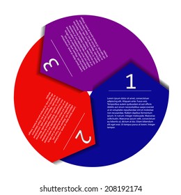 Modern design element option infographic arrow up to 1-4