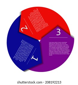 Modern design element option infographic arrow up to 1-4