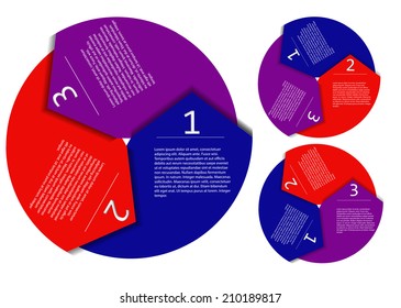 Modern design element option infographic arrow up to 1-4