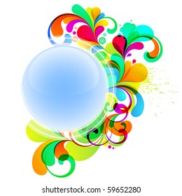 Modern design element with space for your message or symbol.