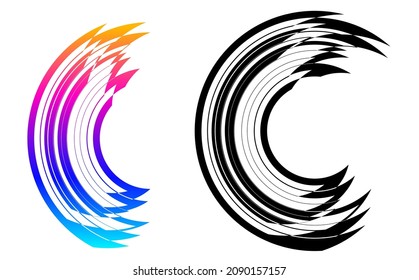 Modern Design element style template For blur dark gradient background. Brush mesh bright glow effect wavy stripe directional light illuminations of searchlight. Vector EPS 10 for holiday card, flyer