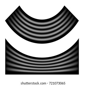 Modern Design element style template For blur dark gradient background. Brush mesh bright glow effect wavy stripe directional light illuminations of searchlight. Vector EPS 10 for holiday card, flyer