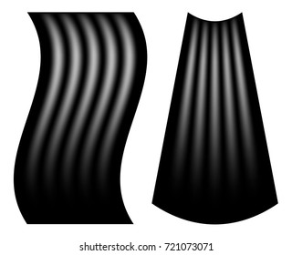 Modern Design element style template For blur dark gradient background. Brush mesh bright glow effect wavy stripe directional light illuminations of searchlight. Vector EPS 10 for holiday card, flyer