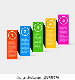 Modern design element template. Vector illustration infographics. 