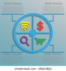 Modern design elements infographics business. EPS 10