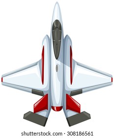 Modern design of fighting jet illustration