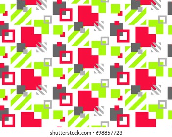 MODERN DESIGN GEOMETRIC ELEMENTS. SEAMLESS VECTOR PATTERN. COLORED ABSTRACT TEXTURE