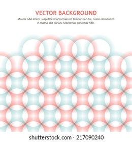 Modern Design geometric ring style template with space place for your text. Vector illustration EPS 10 for title page newsletter for new products or sales, feminine theme 