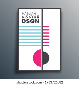 Modern design with geometric shapes for wallpaper, flyer, poster, brochure cover, typography, or other printing products. Vector illustration.