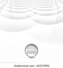 Modern Design geometric style template on blur gray circle background with space place for your text. Vector illustration EPS 10 for title page newsletter for new products or sales, electronic theme.