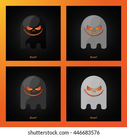 modern design ghost halloween picture