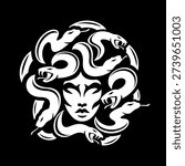 Modern design of the Gorgon Medusa
