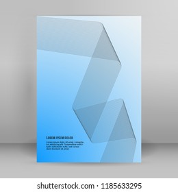 Modern Design graph style template on vintage background with curved lines elegant spatial resolution glow. Vector illustration EPS 10 for new product newsletters, web banners, pages presentation