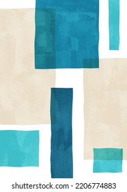Modern design, hand painted watercolor illustration for wall decoration, social media, banner, postcard, cover, background