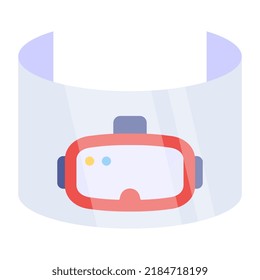 Modern design icon of 3d glasses