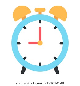 Icono de diseño moderno del reloj despertador

