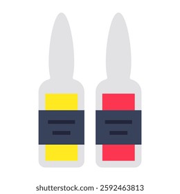 Modern design icon of ampoule