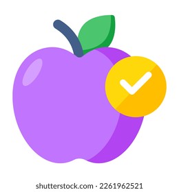 Icono de diseño moderno de manzana 