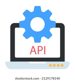 Modern design icon of application programming interface 

