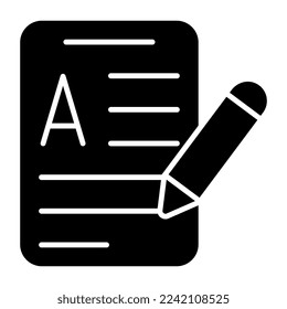 Modern design icon of article writing 