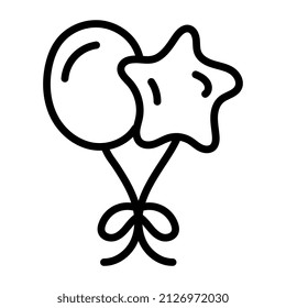 Modern design icon of balloons

