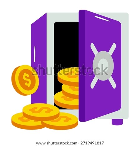 Modern design icon of bank vault