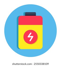 Modernes Design Symbol der Batteriezelle