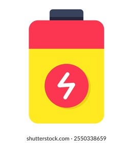 Icono moderno del diseño de la célula de batería