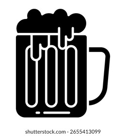 Modern design icon of beer mug