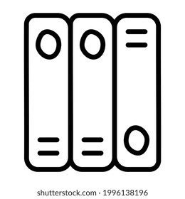 Un icono de diseño moderno de carpetas