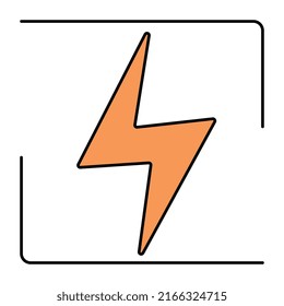 Modern design icon of bolt