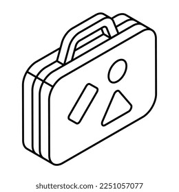 Modernes Design-Symbol für Aktenkoffer 