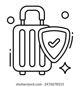 Modern design icon of briefcase