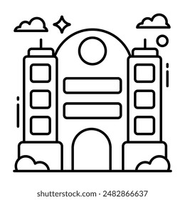 Icono de diseño moderno de la construcción