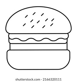 Modernes Design-Symbol für Burger
