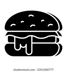 Icono de diseño moderno de la hamburguesa