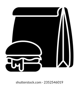 Modernes Design-Symbol für Burger