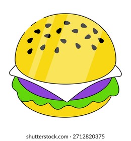 Moderne Design-Ikone des Burgers