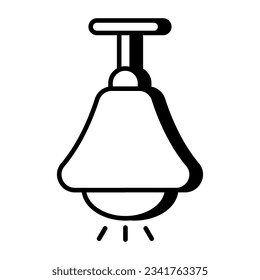 A modern design icon of ceiling lamp