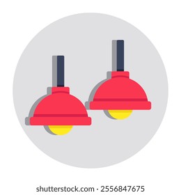 A modern design icon of ceiling lamp