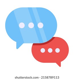 Modern design icon of chatting