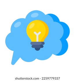 Icono de diseño moderno de la idea de nube