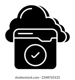 Icono de diseño moderno del sitio web en la nube