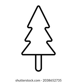 Modern design icon of conifer tree