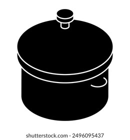 Modern design icon of cooking pot