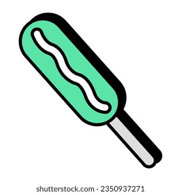 Modern design icon of corndog 