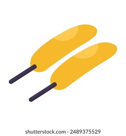 Modern design icon of corndog