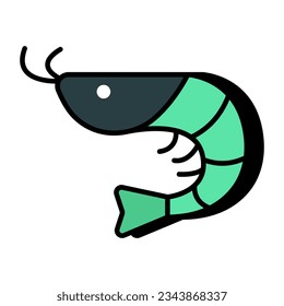 Modernes Design-Symbol für Krabbe
